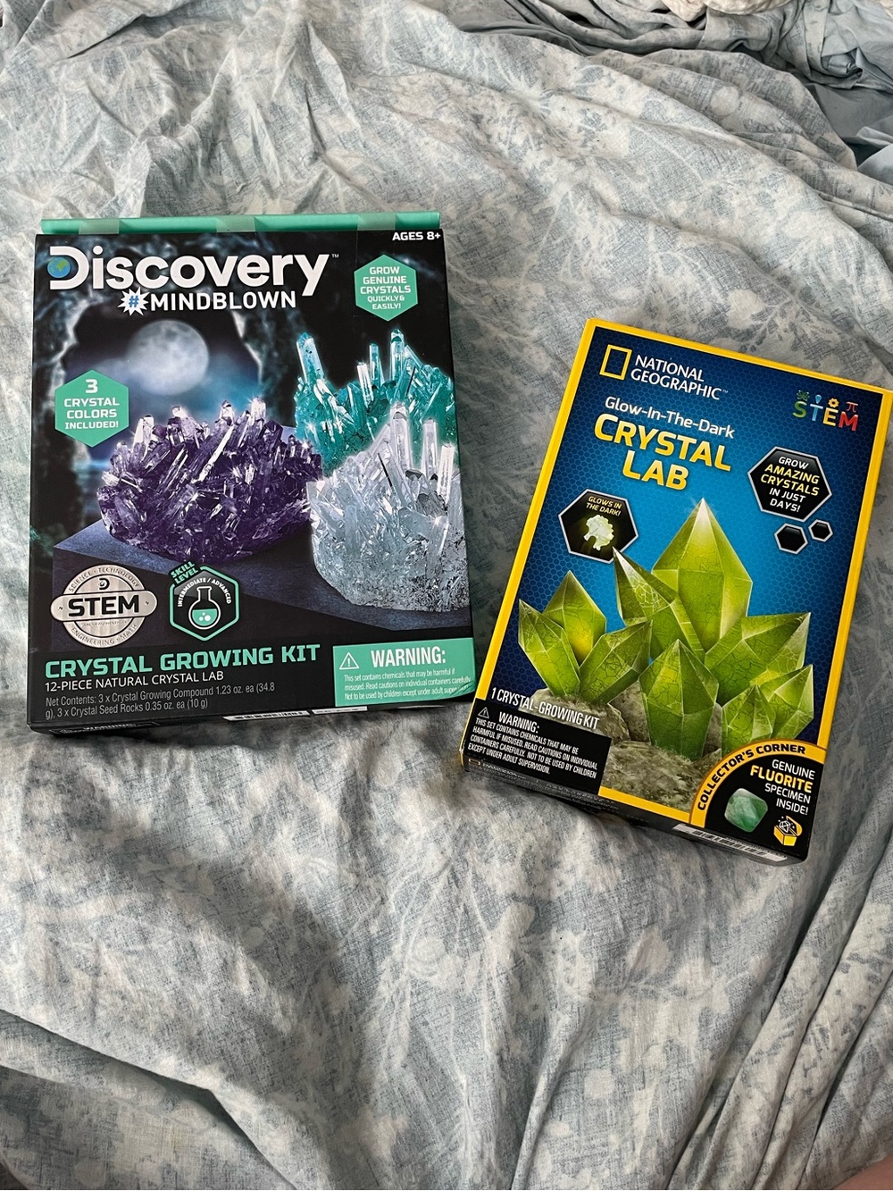 new- 2 crystal growing lab kits activity for kids grow your own crystals